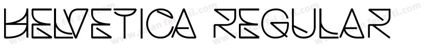 Helvetica Regular 普通字体转换